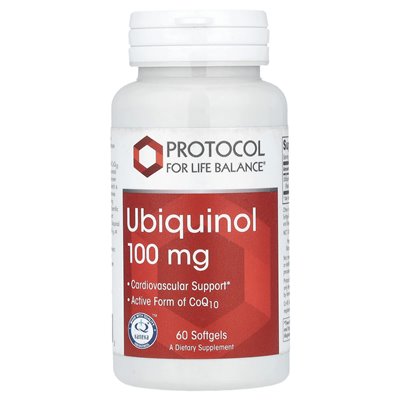 Protokół równowagi życiowej, ubichinol, 100 mg, 60 miękkich Protokół równowagi życiowej, ubichinol, 100 mg, 60 miękkich