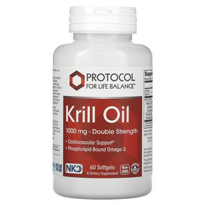 Balance Life Protocol, Krillöl, doppelte Stärke, 1000 mg, 60 Soft