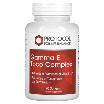 Protokół równowagi życiowej, kompleks gamma e TOCO, 90 softgels