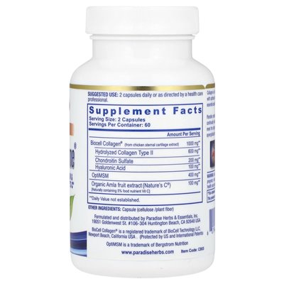 Rajskie zioło, Collagen Extreme® z BioCell Collagen, Optimsm &amp Nature's C®, 120 kapsułek
