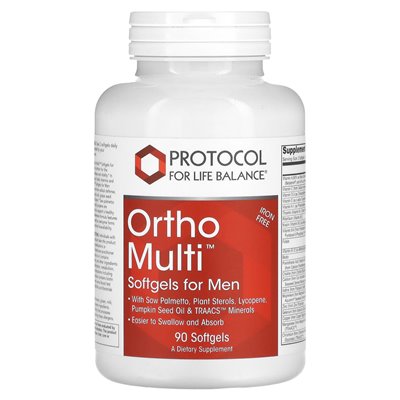 Bilans Life Protocol, Ortho Multi, Softgels for Men, 90 Softgels