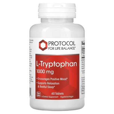 Protokół Balance Life, L-Tryptofan, 1000 mg, 60 tabletek Protokół Balance Life, L-Tryptofan, 1000 mg, 60 tabletek