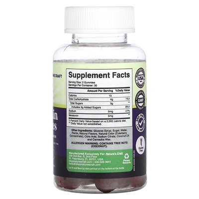 Nature's Craft, Melatonin-Fruchtgummis, Erdbeere, 60 Fruchtgummis