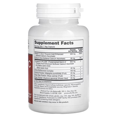 Life Balance Protocol, protosorbc 500, 100 vegetable capsules