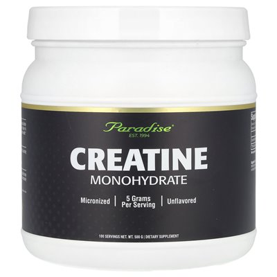 Zioła rajskie, monohydrat kreatyny, niezmieniony, 500 g Zioła rajskie, monohydrat kreatyny, niezmieniony, 500 g