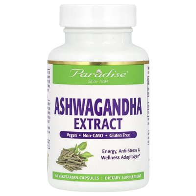 Heavenly Herbs, Ashwagandha-Extrakt, 60 vegetarische Kapseln