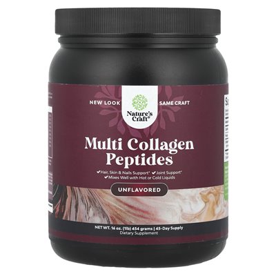 Nature's Craft, Multi Colagen Peptydes, Unxlavered, 16 uncji (454 gramów)