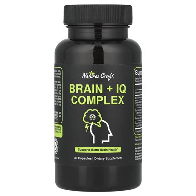 Nature's Craft, Brain + IQ Complex, 30 kapsułek
