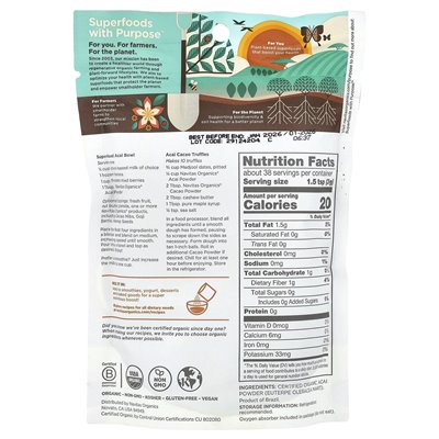 Navitas Organics, Organic Acai Powder, 4 uncje (113 g) Navitas Organics, Organic Acai Powder, 4 uncje (113 g)
