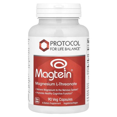 Protokół Balance Life, Magtein®, magnez L-Threonate, 90 warzyw kapsułek