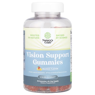 Nature's Craft, Vision Support Gummi, Mango, 90 Gummy