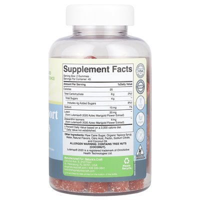 Nature's Craft, Vision Support Gummi, Mango, 90 Gummy