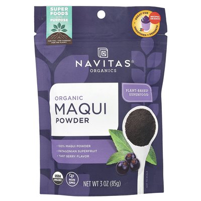 Navitas Organics, Organic Maqui Powder, 3 uncje (85 g)