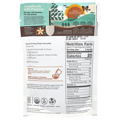 Navitas Organics, Organic Maqui Powder, 3 uncje (85 g)