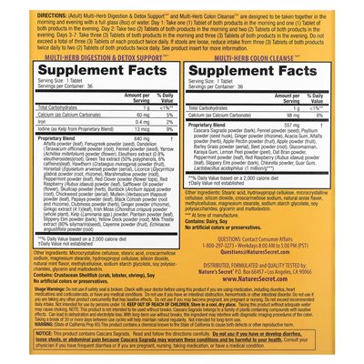 Nature's Secret, 7-Tage-Ultimate-Cleanse, 2-teilige Ganzkörperreinigung, 2 Flaschen mit je 36 Tabletten Nature's Secret, 7-Tage-Ultimate-Cleanse, 2-teilige Ganzkörperreinigung, 2 Flaschen mit je 36 Tabletten