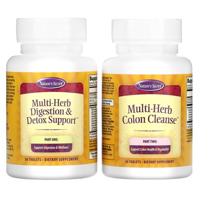 Nature's Secret, 7-Tage-Ultimate-Cleanse, 2-teilige Ganzkörperreinigung, 2 Flaschen mit je 36 Tabletten Nature's Secret, 7-Tage-Ultimate-Cleanse, 2-teilige Ganzkörperreinigung, 2 Flaschen mit je 36 Tabletten