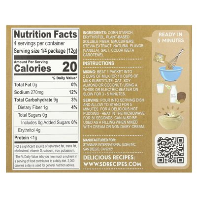 Natural Simply Delicious, Natural Keto Pudding, Vanilla, 1.7 oz (48 g) Natural Simply Delicious, Natural Keto Pudding, Vanilla, 1.7 oz (48 g)