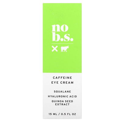 No BS Skin Care, Caffeine Eye Cream, 0.5 fl oz (15 ml)