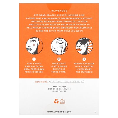No BS Skin Care, Akne-Pflaster, 36 Pflaster