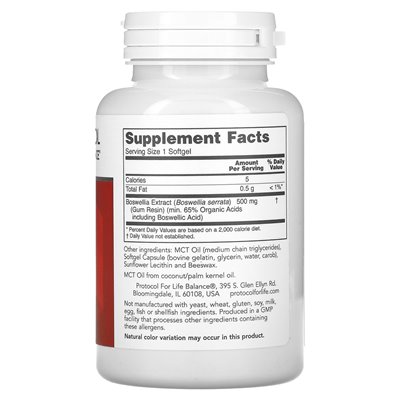 Life Balance Protocol, Boswellia-Extrakt, 500 mg, 90 Kapseln