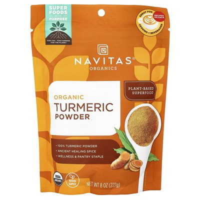 Navitas Organics, Organic Turkumeric Powder, 8 uncji (227 g)