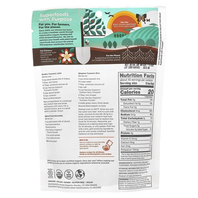 Navitas Organics, Organic Turkumeric Powder, 8 uncji (227 g)