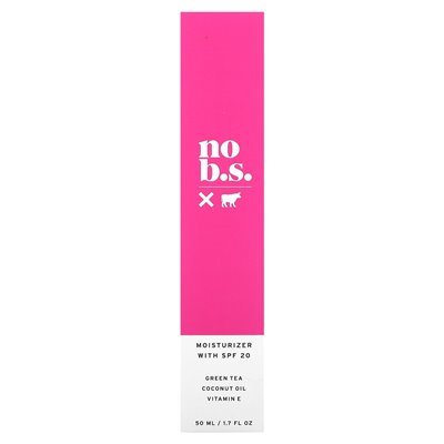 No BS Skin Care, Moisturizer with SPF 20, 1.7 fl oz (50 ml)