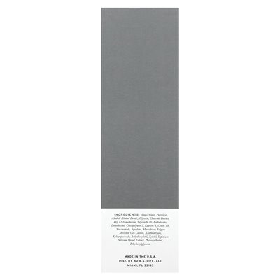 Bez BS Pielęka do pielęgnacji skóry, maska ​​piękności detoksykacji węgla, 3 Fl Oz (90 ml)