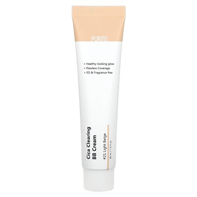 Puryto, CICA Clearing BB Cream, 21 Hellbeige, 1 Fl Oz (30 ml)