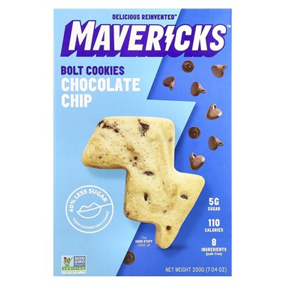 Mavericks, Riegelkekse, Schokoladenstückchen, 7,04 oz (200 g)