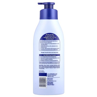 Nivea, Lotion Z Olejkiem, Kwiat Wiśni i Jojoba, 16,9 uncji (500 ml) Nivea, Lotion Z Olejkiem, Kwiat Wiśni i Jojoba, 16,9 uncji (500 ml)