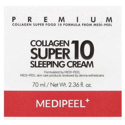 Medi-Peel, Kolagen Super 10 Schlafcreme, 2,36 Fl Oz (70 ml)