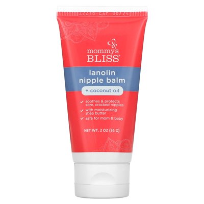 Mommy's Bliss, Balsam do sutków z Lanoliną i Olejem Kokosowym, 2 uncje (56 g) Mommy's Bliss, Balsam do sutków z Lanoliną i Olejem Kokosowym, 2 uncje (56 g)