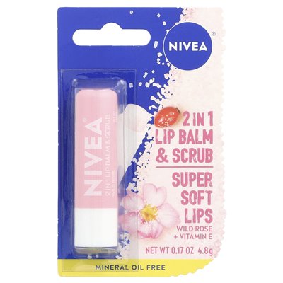 Nivea, 2 na 1 balsam i zarośla, dzika róża, 0,17 uncji (4,8 g)