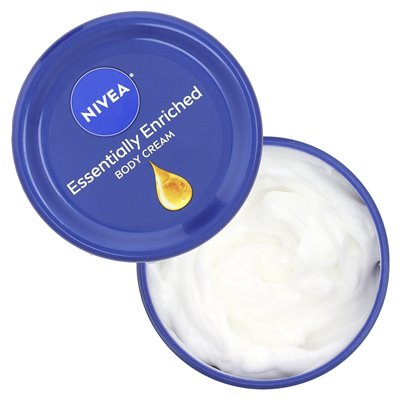 Nivea, zasadniczo wzbogacona, krem ​​do ciała z olejem migdałowym, 13,5 uncji (382 g)