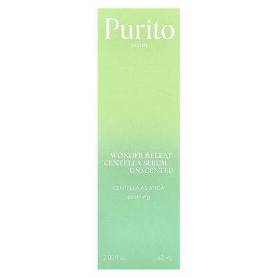 Puryto, Wonder Reafel Centella serum, bezzapachowe, 2.02 Fl Oz (60 ml)
