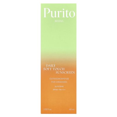 Puryto, codzienne miękkie filtr przeciwsłoneczny, SPF 50+, PA +++, 2,02 Fl Oz (60 ml) Puryto, codzienne miękkie filtr przeciwsłoneczny, SPF 50+, PA +++, 2,02 Fl Oz (60 ml)