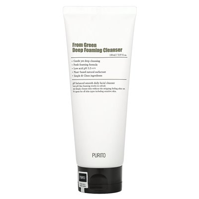 Puryto, from green, deep foaming cleanser, 5.07 fl oz (150 ml)