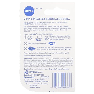 Nivea, 2 na 1 balsam i zarośla, Aloe Vera, 0,17 uncji (4,8 g)