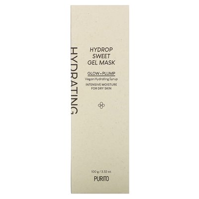 Puryto, hydrop słodka maska ​​żelowa, do suchej skóry, 3,52 uncji (100 g)