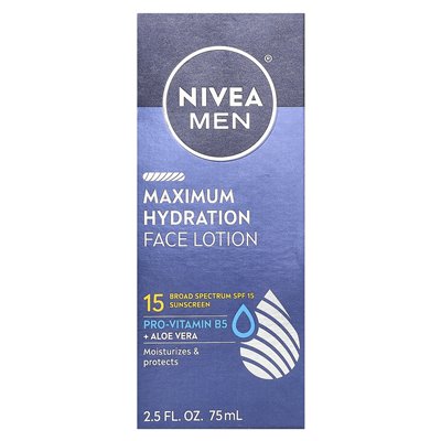 Nivea, Men, Maximum Hydration Gesichtslotion, LSF 15, 75 ml (2,5 fl. oz.)