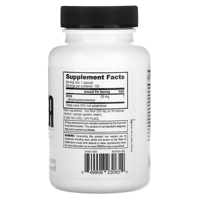Nutrabio, Dhea, 25 mg, 120 kapsułek