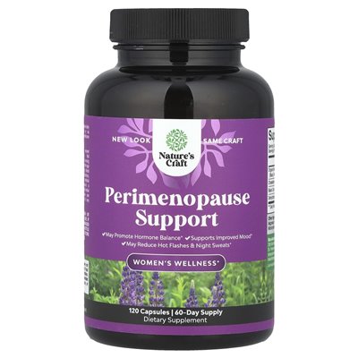Nature's Craft, Wellness, Wsparcie w okresie okołomenopauzy, 120 kapsułek