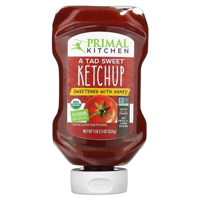 Pierwotna kuchnia, odrobinę słodkiego keczupu, słodzona miodem, 2,5 uncji (524 g)