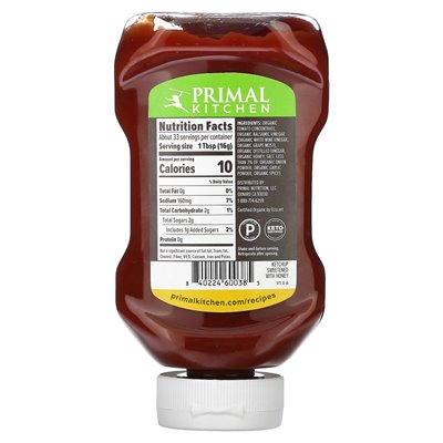 Pierwotna kuchnia, odrobinę słodkiego keczupu, słodzona miodem, 2,5 uncji (524 g)