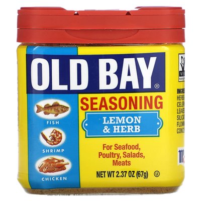 Old Bay, Seasoning, Lemon & Herb, 2.37 oz (67 g)