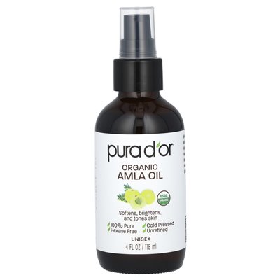 Pura d'Or, organiczny olej amla, 4 fl oz (118 ml)