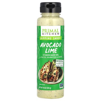 Primal Kitchen, Avocado Oil Dipping Sauce, Avocado Lime, 10 oz (283 g)