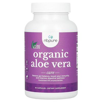 NB Pure, Organic Aloe Vera, 300 mg, 30 kapsułek