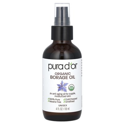 Pura d'Or, organiczny olej z tyłu, 4 fl oz (118 ml)
